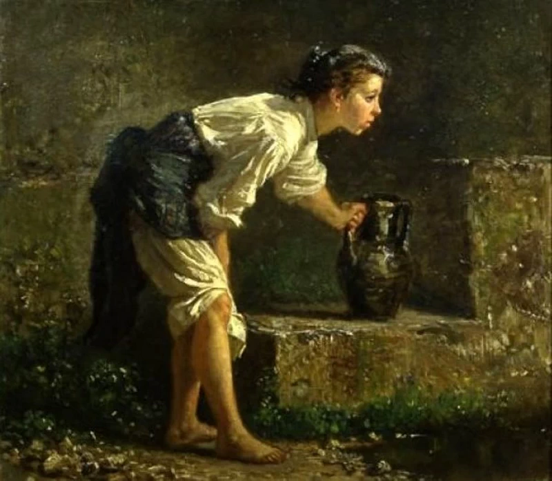 Mary Cassatt - Giovane Ragazza Napoletana Alla Sorgente